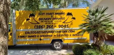 East Coast Moving truck: family owned & operated, licensed & insured